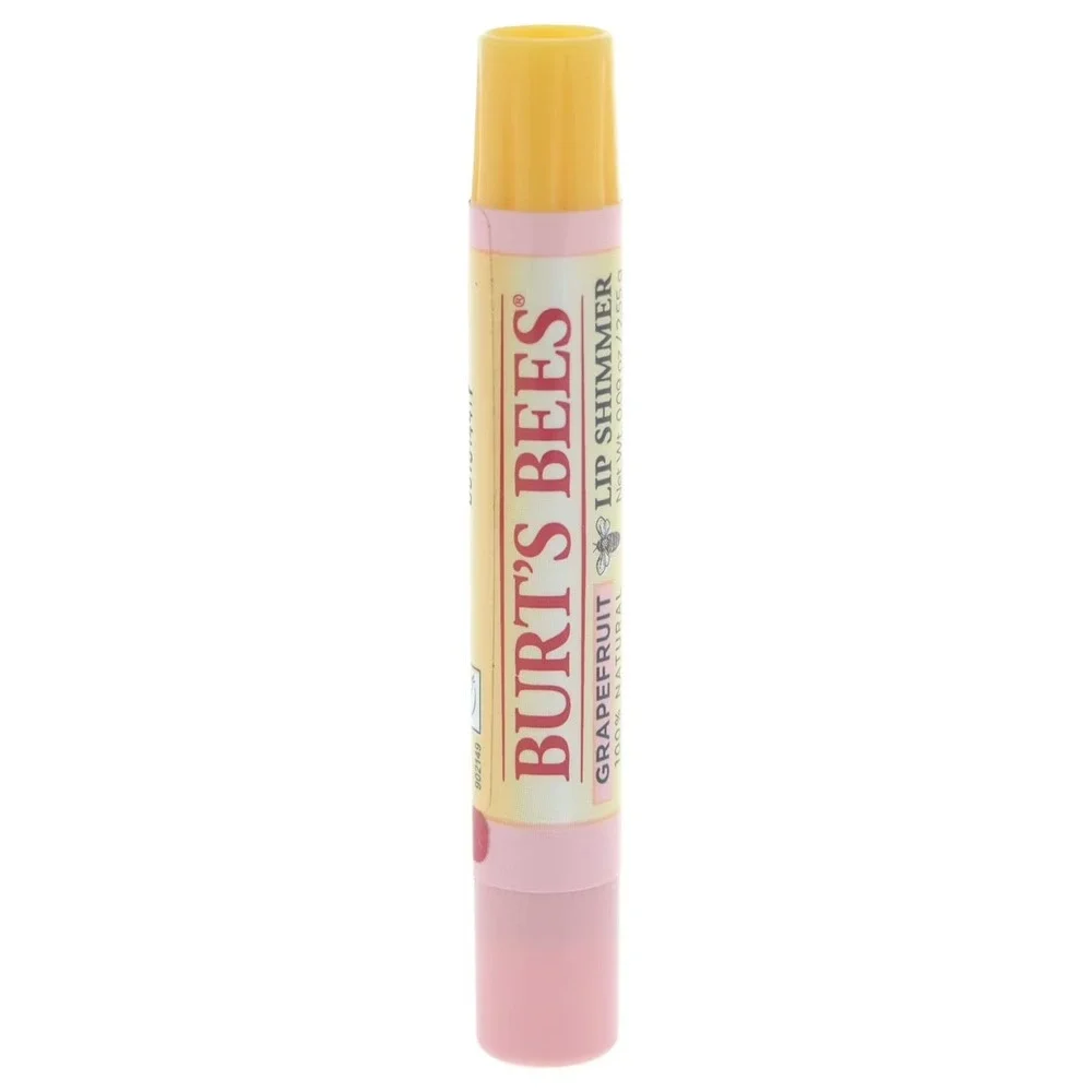 Burt's Bees Lip Shimmer Grapefruit 100% Natural Moisturizing Lip Color NEW